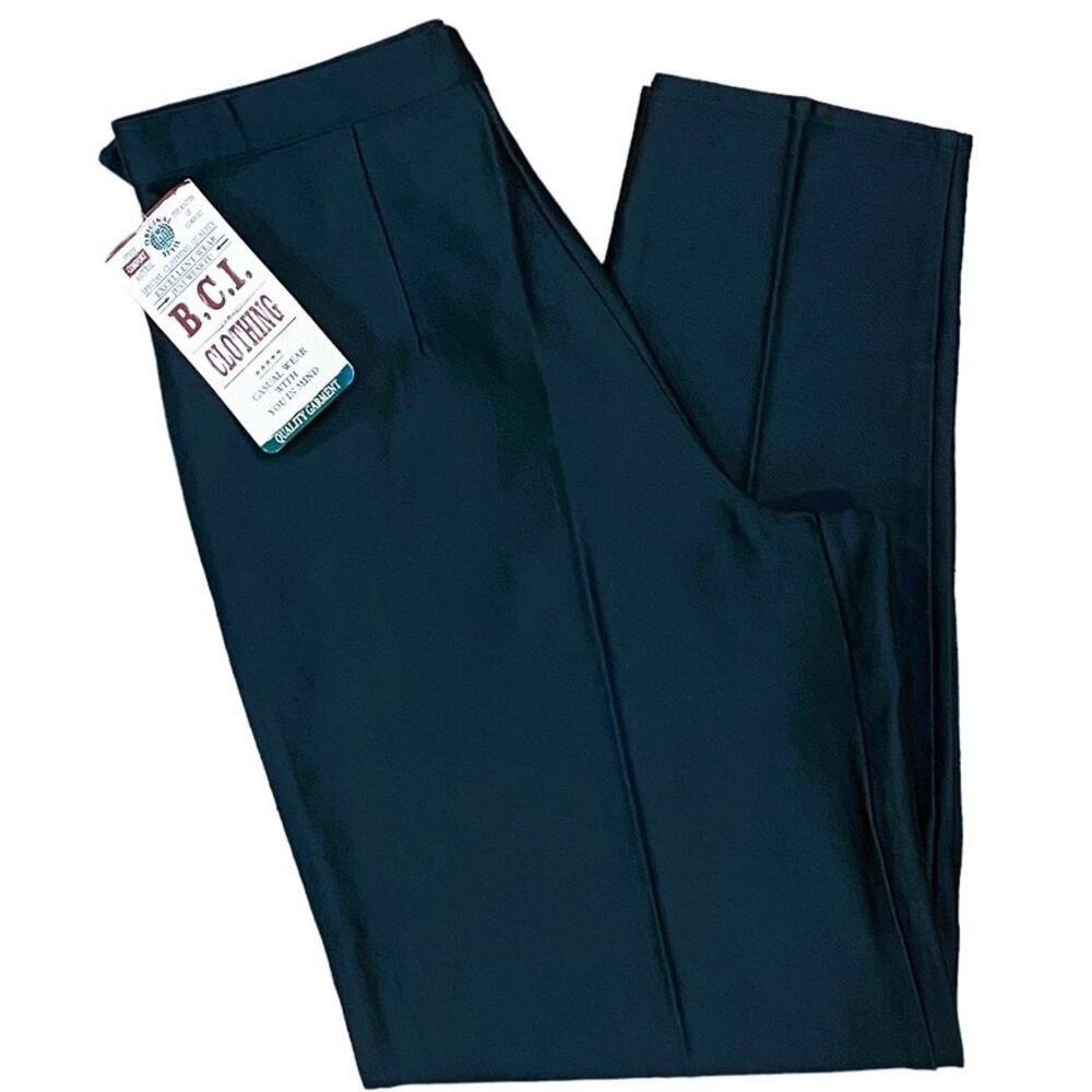 NWT ~ Vintage BCI Clothing Dark Green Casual Dress Pants ~ Women's Size 9